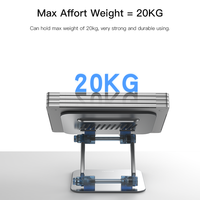 Support pour ordinateur portable multi-angles pliable en alliage d'aluminium composite nouvelle technique Yesido LP04