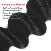 12A Bundel Rambut Gelombang Alami Rambut Manusia Brasil Bundel Rambut Hitam Alami Ekstensi Rambut Manusia 1 PCS Bundel 10-40 inci