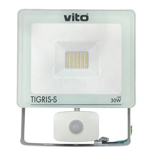 Projecteur LED Vito Tigris S 30W avec détecteur de mouvement extérieur blanc chaud - Product Image 1