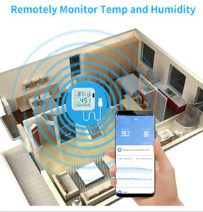 TY-TH16 pour Tuya, thermomètre d'ambiance WiFi avec écran LCD, thermomètre intelligent et hygromètre, capteur d'humidité, rechargeable par adaptateur USB - Product Image 5