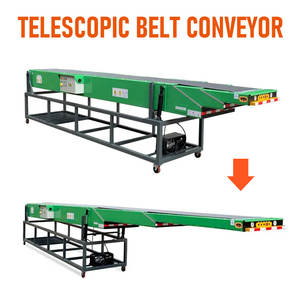 Ekspres lojistik taşıma sıralama sistemleri için hız kontrol cihazı ile parsel yükleme boşaltma teleskopik bantlı konveyörler - Product Image 4