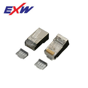 Connecteur réseau blindé RJ45, cordon de raccordement Ethernet Gigabit à 4 rangées, à suspendre en ligne - Product Image 3