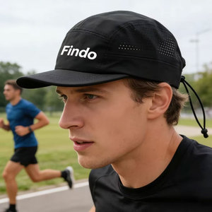 Custom Logo 5 Panel Waterproof <strong>Quick</strong> <strong>Dry</strong> Runner Climbing Hat Laser Cut Hole Outdoor Performance Running <strong>Caps</strong> for Men - Product Image 1