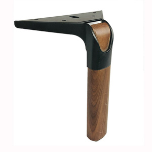 <span class=keywords><strong>Piedini</strong></span> ovali <span class=keywords><strong>in</strong></span> <span class=keywords><strong>legno</strong></span> con punte antiscivolo trasparenti e Hardware nero opaco - Product Image 2