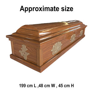 Ритуальный гроб Qianrui премиум-класса в европейском стиле из экологически чистых материалов с индивидуальной отделкой для взрослых, оптовые поставки аксессуаров для гробов - Product Image 2