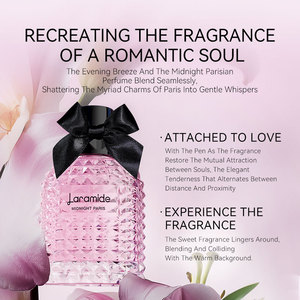 Parfum Laramide <span class=keywords><strong>Midnight</strong></span> <span class=keywords><strong>Paris</strong></span>, bois de santal, musc, vanille, jasmin, style parisien, parfum de niche longue durée pour mariage et soirée - Product Image 3