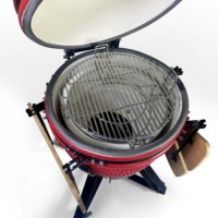 Barbecue au charbon de bois Kamado pour camping, four tandoor en argile, barbecue pour cuisson en extérieur