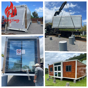 Mở rộng <span class=keywords><strong>container</strong></span> nhà 20 40 ft prefab di động Tiny nhà có thể gập lại di chuyển đúc sẵn 2 3 4 phòng ngủ với sân thượng sunroom - Product Image 2