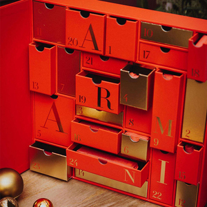 Caja de Calendario de Adviento Navideño Ecológica, Caja de Regalo Magnética, Caja de Embalaje de Papel Rígido, Ahorro de <span class=keywords><strong>Espacio</strong></span> para Envío de Ropa - Product Image 1