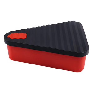 Wholesale Portable Personalised Storage <b>Box</b> Triangle Silicone Reusable <b>Pizza</b> Container With Lid - Product Image 3
