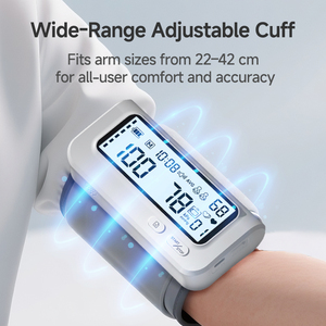 OEM nhà máy tất cả trong một 4 màu đèn nền LCD Dual người sử dụng 2*99 bộ nhớ kỹ thuật số trên cánh tay huyết áp màn hình cho nhà chăm sóc sức khỏe - Product Image 4