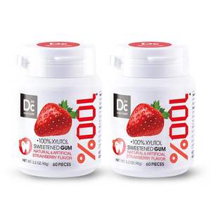 <span class=keywords><strong>Chewing</strong></span>-<span class=keywords><strong>gum</strong></span> <span class=keywords><strong>sans</strong></span> aspartame DC24 DAILY CARE au xylitol, <span class=keywords><strong>sans</strong></span> <span class=keywords><strong>sucre</strong></span>, saveur fraise, <span class=keywords><strong>sans</strong></span> gluten, végétalien, pour la prévention des caries - Product Image 1