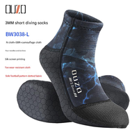 Chaussettes de plongée en néoprène 3MM pour hommes Chaussettes de plongée longues et chaudes antidérapantes Chaussettes de plage imperméables anti-abrasion
