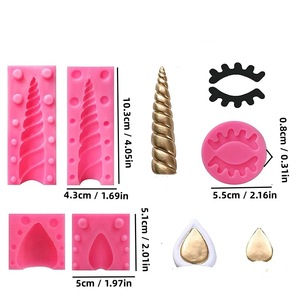 Unicorn Cake Fondant Molds Pink Silicone DIY Baking Tools For Themed Party Decoration - Product Image 4