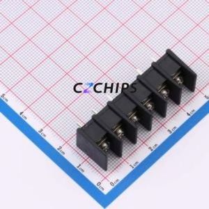 BX-DG10-7.62-6P Barrier Terminal Block Through hole Component (THT),P=7.62mm Connector - Product Image 1