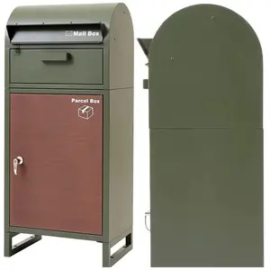 Iyanen Aangepaste Duitse Buitenste Deur Water-Proof Mailbox Voor Huis Metalen Muur Gemonteerde Levering Pakket Box Santa Mail Post doos