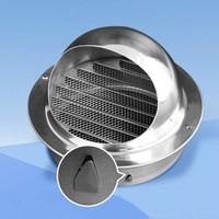 Grille d'aération murale en acier inoxydable à alimentation directe d'usine, avec moustiquaire, pour évacuation ou système CVC