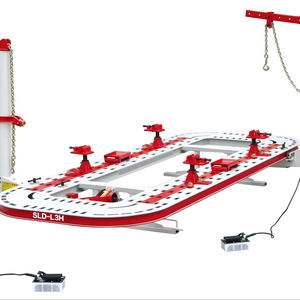 Machine de redressage de châssis SLD pour réparation de carrosserie automobile avec plateforme large et poulies inférieures - Product Image 1
