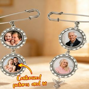 Sublimation Custom Photo <b>Charm</b> Wedding Bouquet Memory Decor Ornament Factory Wholesale - Product Image 2