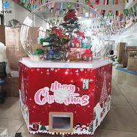 Jeu d'arcade Conception de Noël Cadeau chanceux commercial Boîte aveugle Jeu Jouet à pièces Machine Distributeur automatique de capsules à vendre