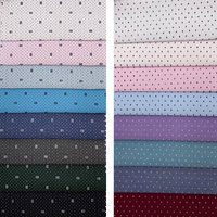 Tissu sergé imprimé teint en fil 65 % polyester 35 % coton pour chemises de filles, poids moyen, respirant, fourni par l'usine