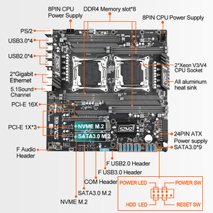 X99 DUAL CPU <span class=keywords><strong>DDR4</strong></span> Placa base Gaming PC de escritorio con compatibilidad con el LGA2011-3 - Product Image 6