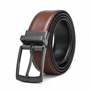 Cinturón de cuero genuino de calidad superior para hombres, duradero, elegante, ajustable, perfecto para ropa informal y formal - Product Image 1