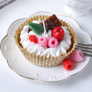 Simulation Cupcake Scented <b>Candle</b> Creative Food Shape Soy Wax Aroma Gift Photo Shooting Desktop Display Ornament - Product Image 5