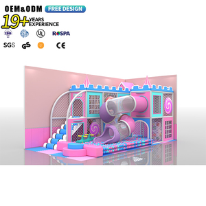 Modular Kids Indoor Playground Equipment Soft Children Pretend City With Fairy Tale Theme For Community Centers - Product Image 1