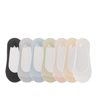 Chaussettes pour femmes, chaussettes bateau en soie glacée pour femmes, chaussettes fines respirantes antidérapantes invisibles pour l'été