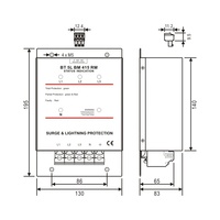 Dispositif de protection contre les surtensions Telebahn 240V/415V AC T1+T2+T3, protection contre les surtensions à basse tension SPD, boîte de protection contre les surtensions pour 3 phases