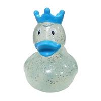 Assortiment de mini-canards de bain en PVC personnalisés, en vrac, logo multicolore personnalisé, canard couronne