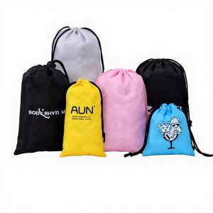 <b>Drawstring</b> Storage Bags 210D Polyester Cloth Shopping <b>Backpack</b> Can Print Logo Letter Pattern - Product Image 1
