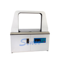 SS-RJ3000 Automatische Umreifungsmaschine für 12mm OPP-Bänder, Bündelungsmaschine für Kleinpakete, Leichtkabel, Etiketten und Rechnungen