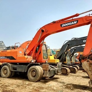 Prix raisonnable Excavatrice DH210W-7 Doosan d'occasion de haute qualité Excavatrice hydraulique à DH210W-7 roues Doosan en vente - Product Image 1