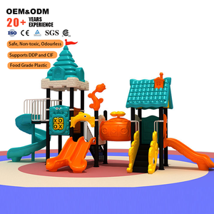 Équipement de terrain de jeu extérieur personnalisé en plastique durable toboggan dans les escaliers parc de manèges récréatifs pour parc d'attractions parc pour enfants - Product Image 1