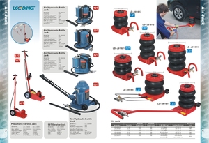 Lee-Ding Heavy Duty 3ton Triple Bag <span class=keywords><strong>Air</strong></span> Car <span class=keywords><strong>Jack</strong></span> Met Handvat 400Mm Max Hoogte 1 Jaar Garantie Voor Auto-Onderhoud - Product Image 4