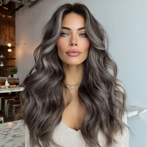 American Warehouse Moda Popular Peruca Europa e América Vinho Vermelho Straight Hair Mulheres Perucas para Mulheres Brancas SM474 - Product Image 4