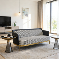 Table basse ronde en verre, ensemble de tables d'appoint modernes et minimalistes pour salon, meubles pour la maison, l'hôtel et l'appartement