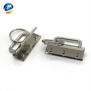 Clip de cola de hierro Llavero Fob Llavero de pulsera de algodón con anillo dividido Empaquetado en bolsa Producto de hardware - Product Image 4