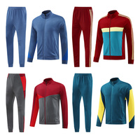 Nouvelle Collection 2024-2025 – Ensemble Hiver Paris à Manches Longues – Survêtement Homme en Tissu Polyester Imprimé par Transfert Thermique 280g avec Veste à Poches