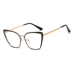 95609新しいデザインの金属製処方メガネアンチブルーライトメガネフレームシリコンノーズパッド眼鏡 - Product Image 3