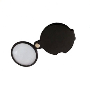 Loupe de poche portable mini noire 50 mm 10x, loupe pliable avec étui de protection pour la lecture - Product Image 4