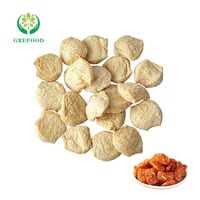 Zat tambahan makanan protein sayuran bertekstur TVP 60% tanaman protein dasar makanan protein babi TVP non-gmo protein kedelai