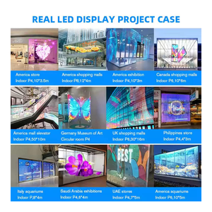 Película LED Transparente de Cristal Flexible 4K, 1200cd de Brillo, Señalización Digital para Interiores, Pantalla LED Transparente a Todo Color - Product Image 6