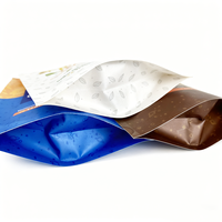 Sacs en papier kraft biodégradables avec fermeture éclair, impression personnalisée, emballages alimentaires écologiques
