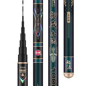 Canne à pêche Yuwei Cannon Rod 12m en fibre de carbone ultra légère, action rapide, pour la pêche à la carpe. - Product Image 2