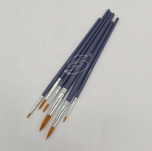 Migliore qualità Rotondo sintetico Taklon capelli <span class=keywords><strong>acquerello</strong></span> pennello spazzola di arte particolare vernice pennello - Product Image 5