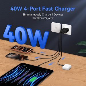 Adaptateur USB avec logo personnalisé, chargeur rapide pour téléphone portable, chargeur mural rapide pour iPhone, prise EU/US, charge rapide en voyage - Product Image 3