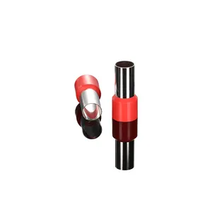 Cable End Termination E7508 Nylon Insulated Cord End Terminal Wire Or Cable Joint Non Shrink Eyelet Pipe Pre Insulated Square Wire Ferrule Terminal